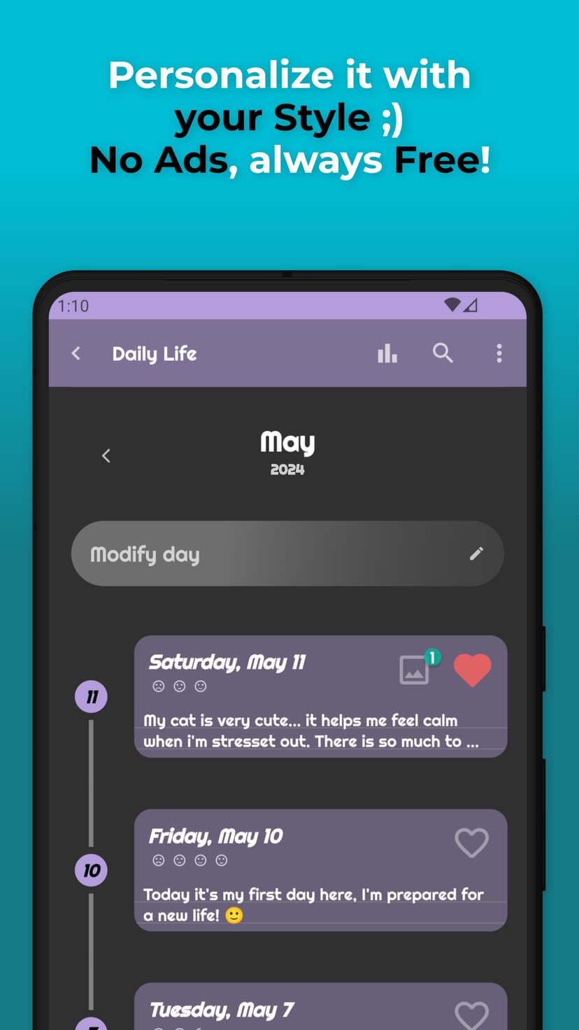 JOURNAL App Screenshot