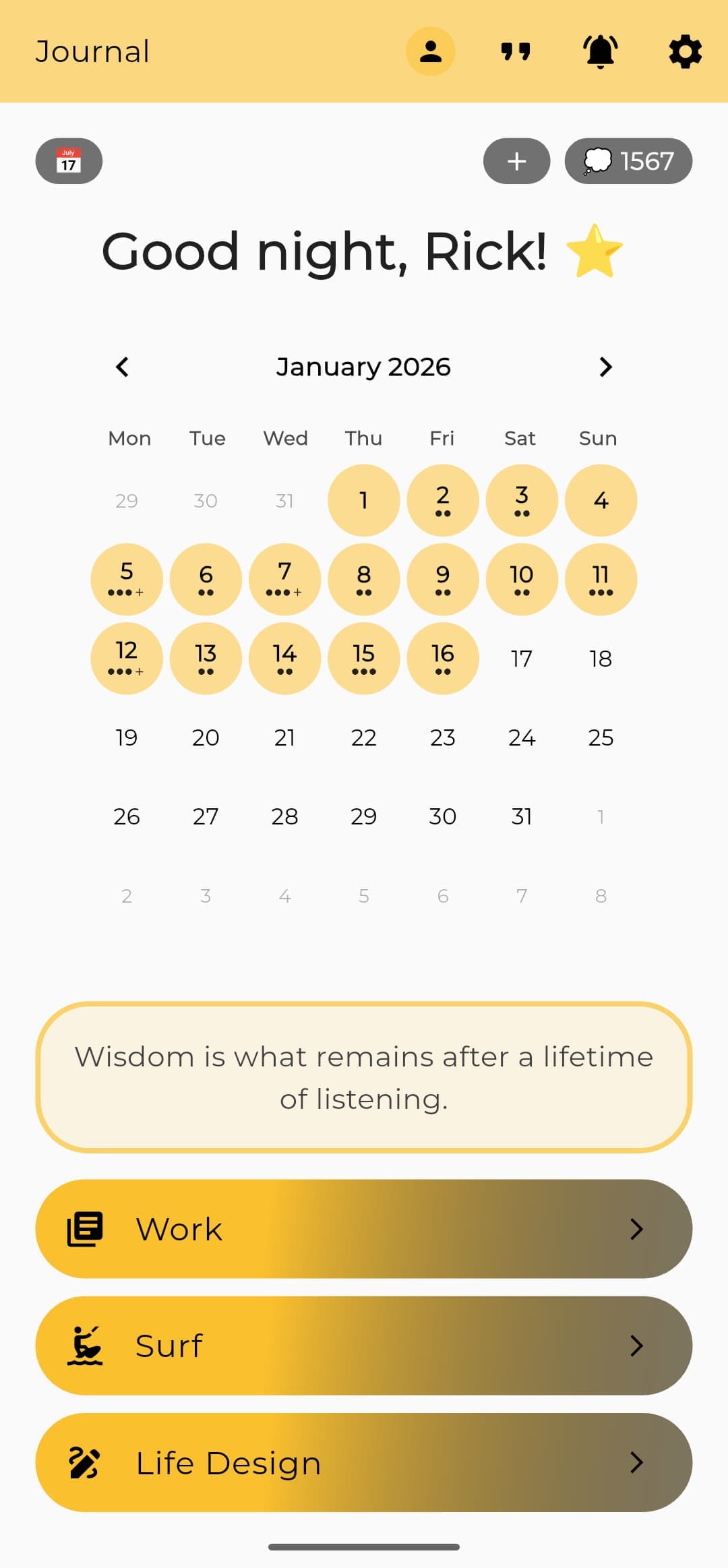 Home Calendar