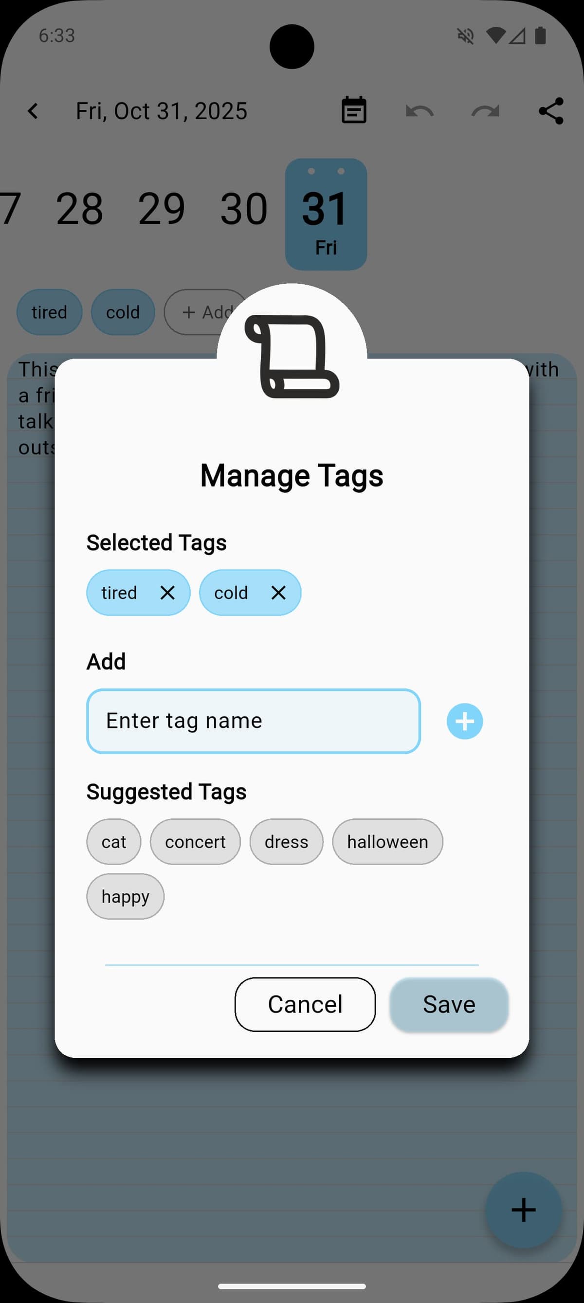 Day Tags