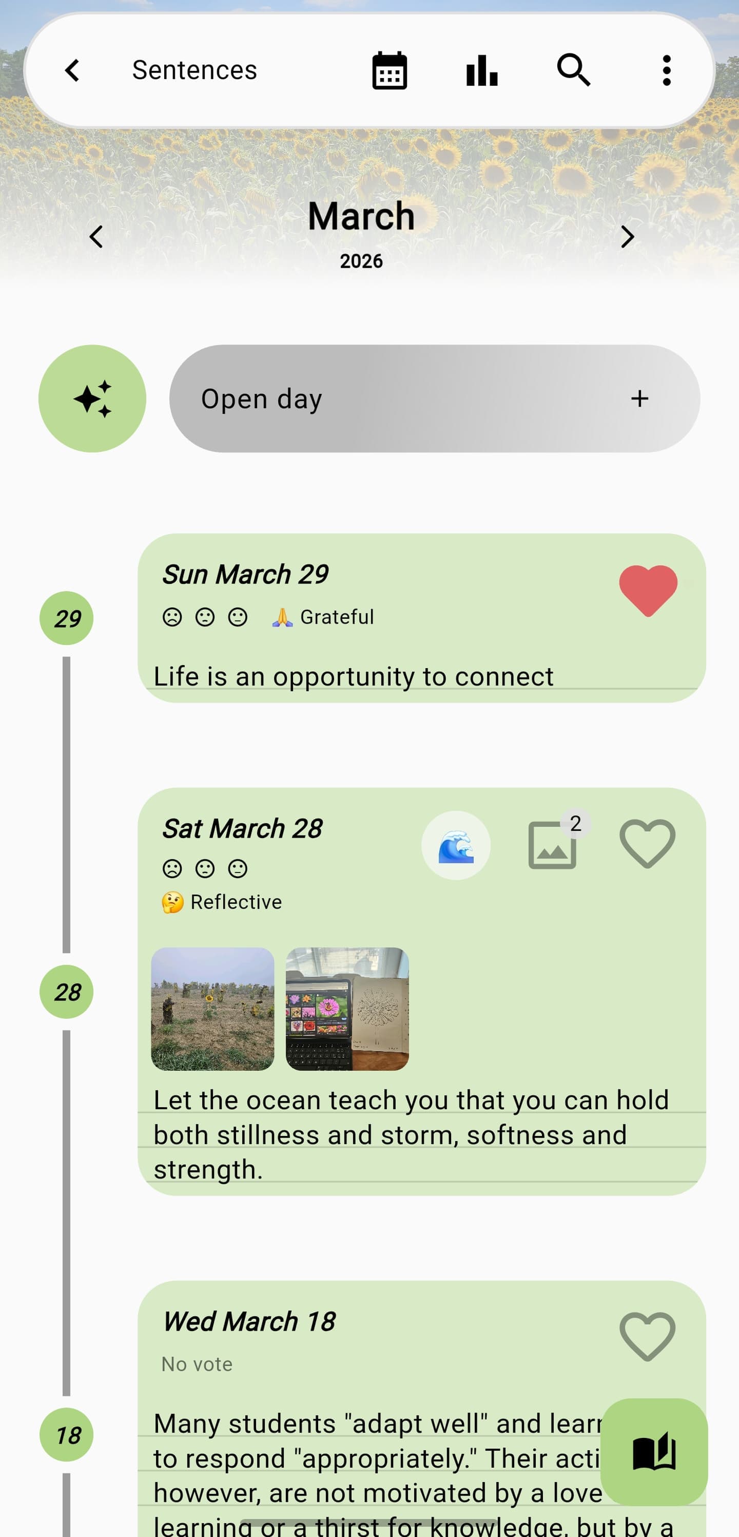 Inner Journal app screenshot 1